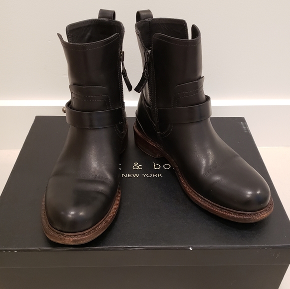 Rag & Bone Ashford New Moto Boots - Picture 2 of 15